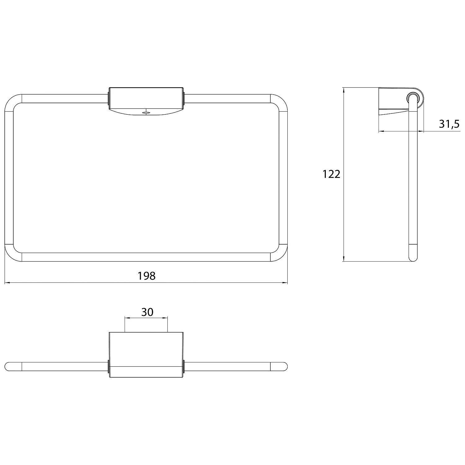 Emco flow Handtuchring starr geschlossen Bild 3