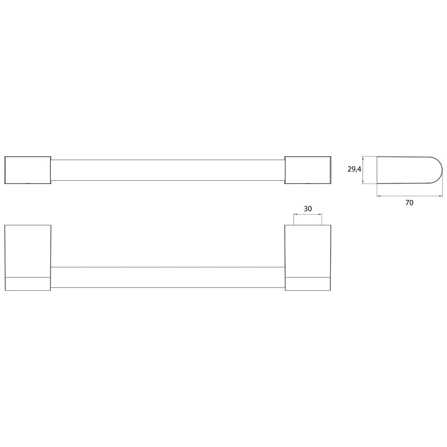 Emco flow Wannengriff 30 cm Bild 2