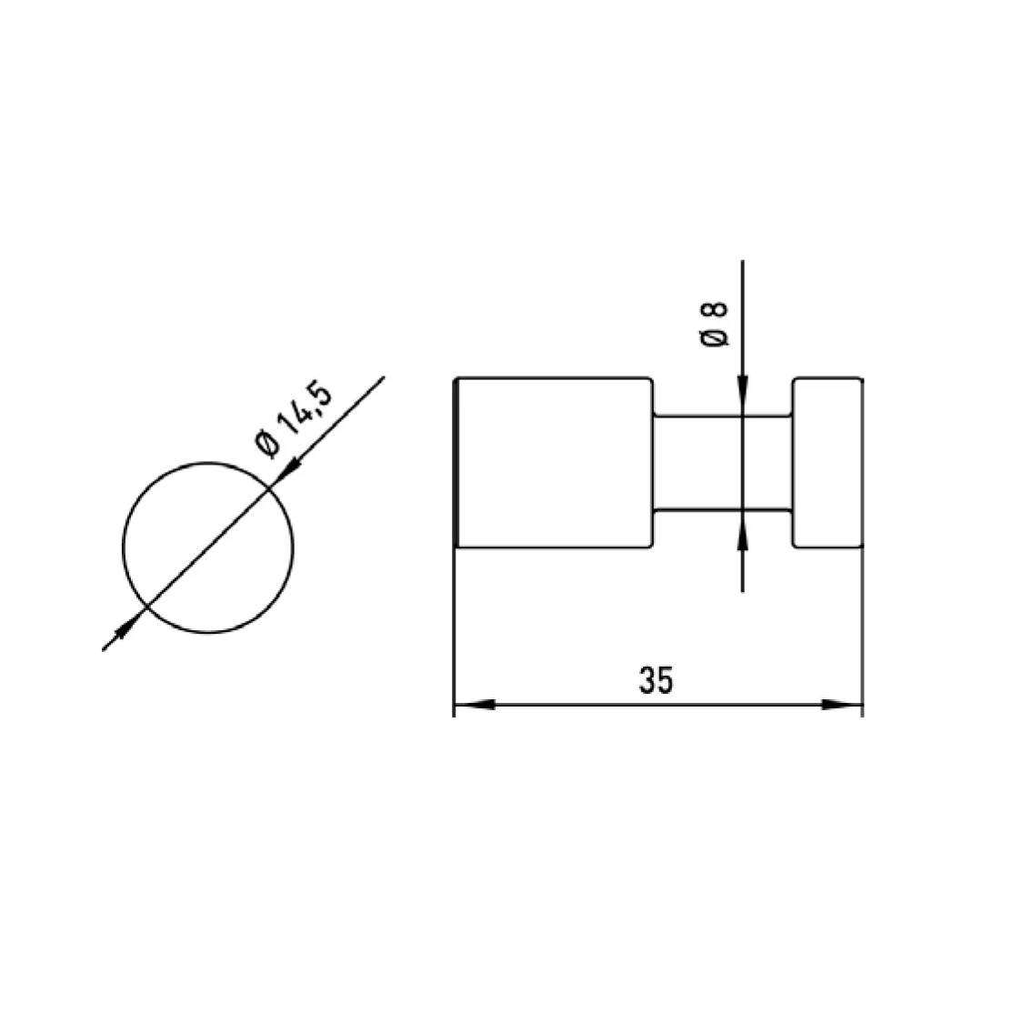 Emco Loft black Haken rund Bild 3
