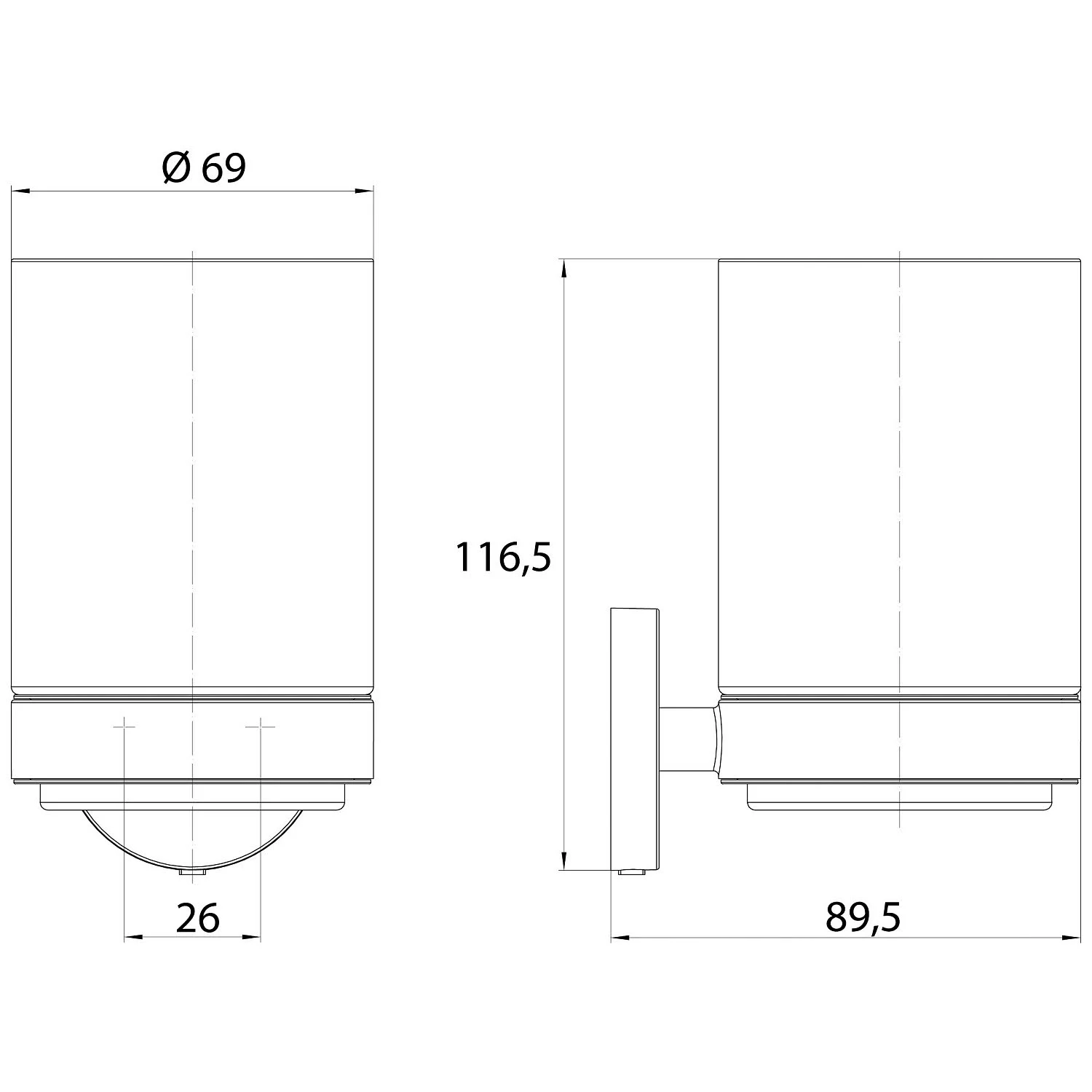 Emco round Glashalter Bild 3