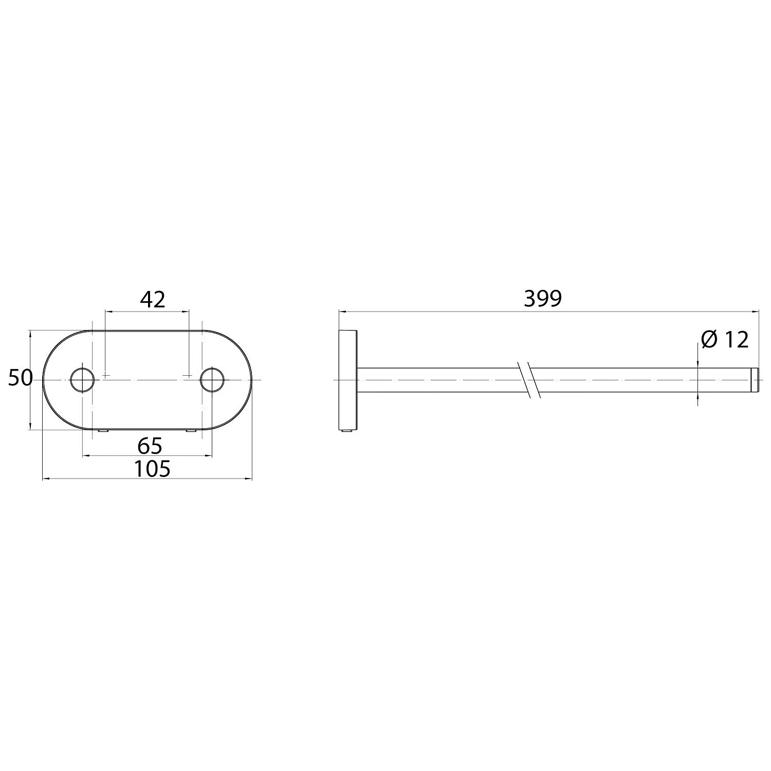 Emco round Handtuchhalter, 2-armig 40 cm Bild 4