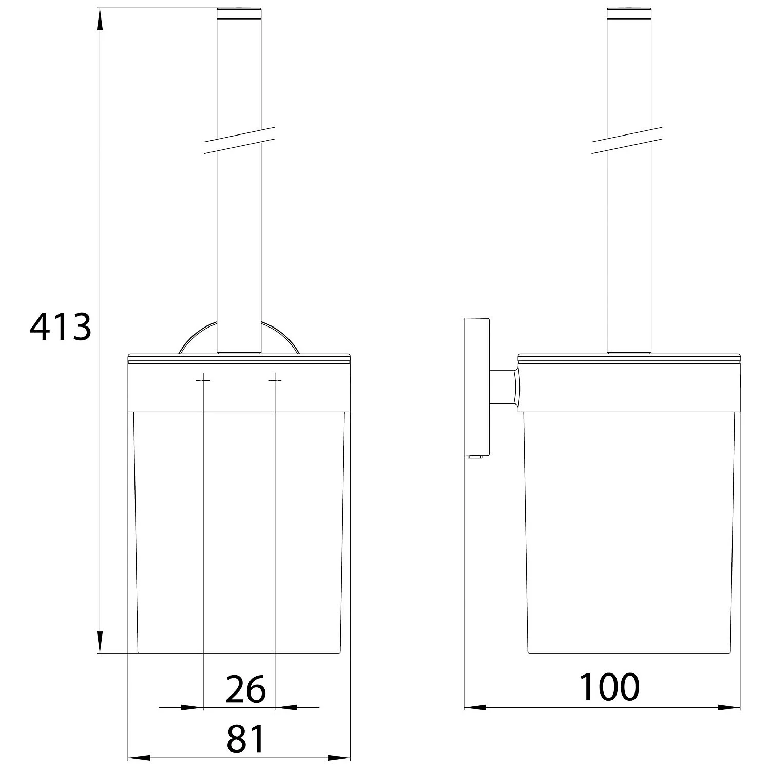 Emco round Toilettenbürstengarnitur Bild 4