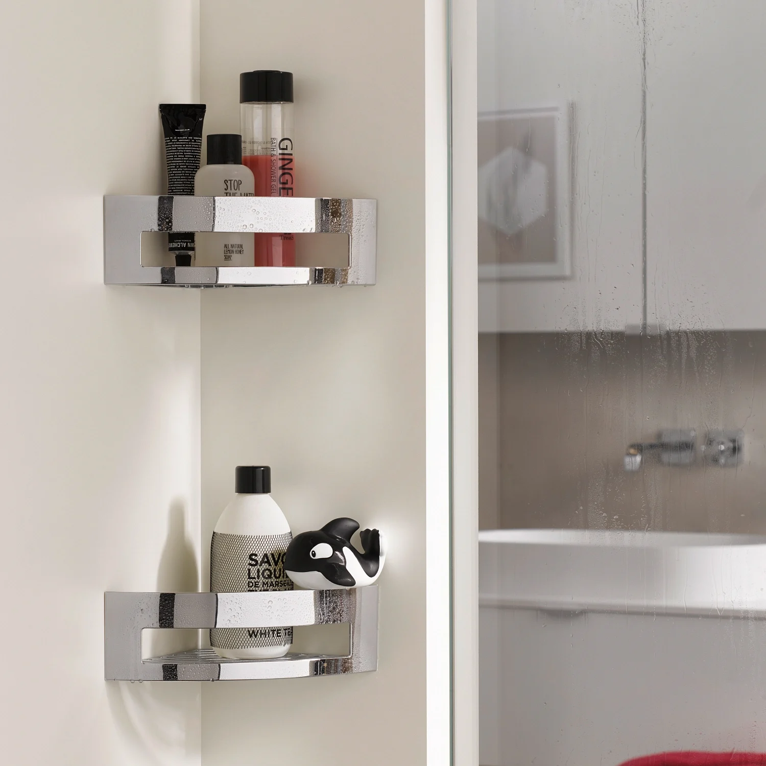 Emco system 2 Eckwandkorb mit verdeckter Befestigung Bild 4