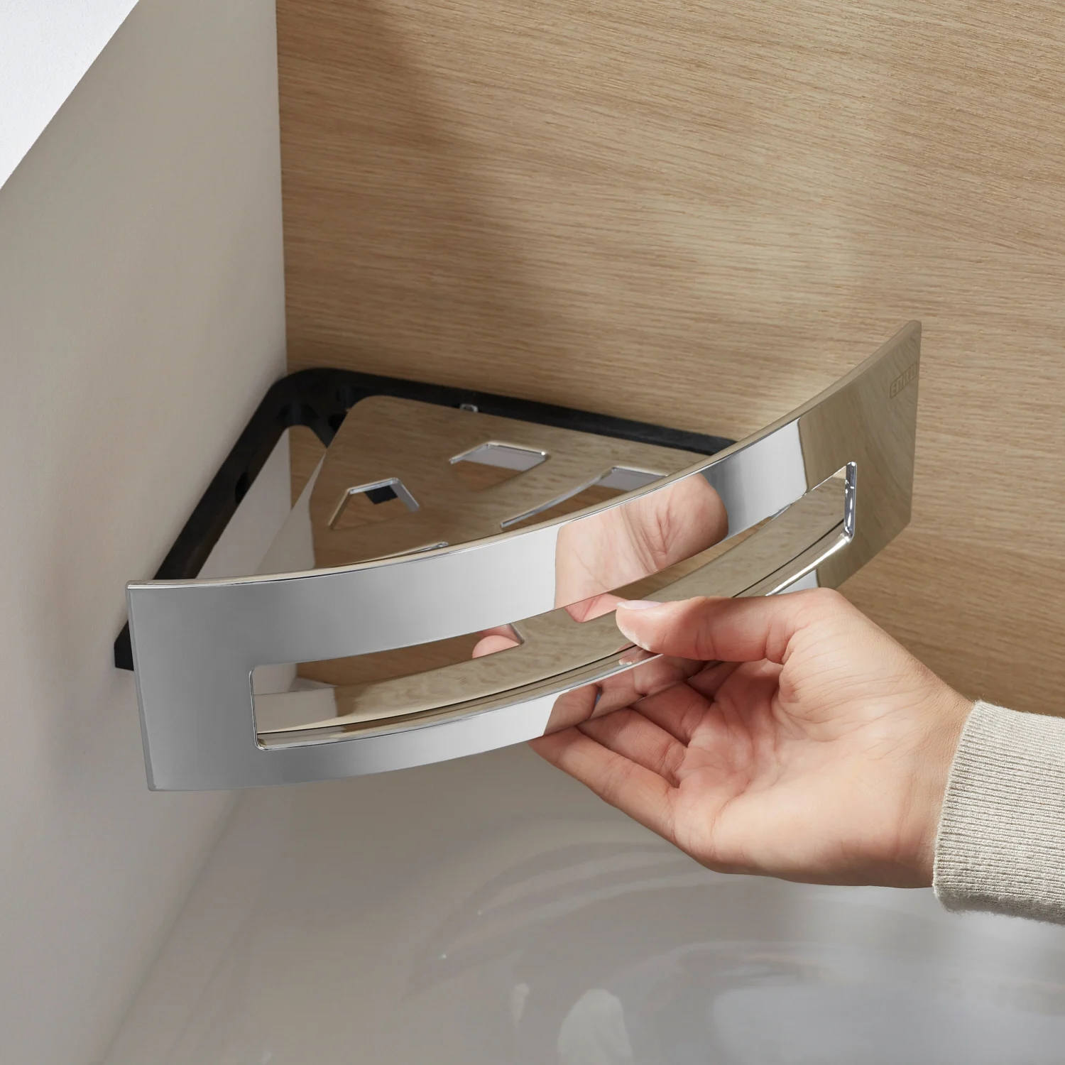 Emco system 2 Eckwandkorb mit verdeckter Befestigung Bild 2