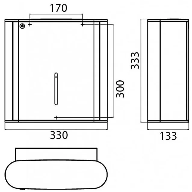 Emco system 2 Papiertuchspender für 500 Papiertücher Bild 3