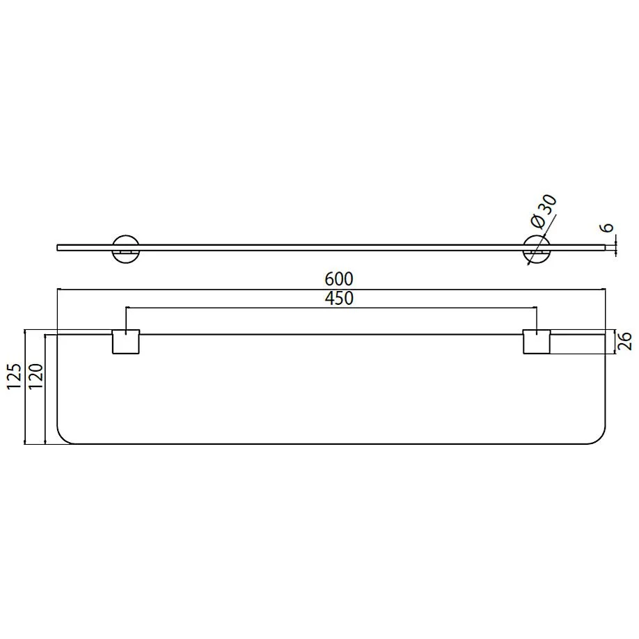 Emco rondo2 Ablage 60 cm Bild 2