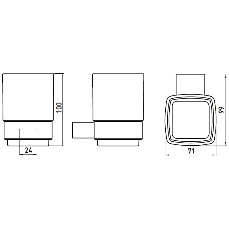 Emco Loft Glashalter mit Kristallglas Bild 3