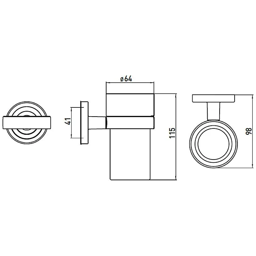 Emco Polo Glashalter mit Kristallglas Bild 2