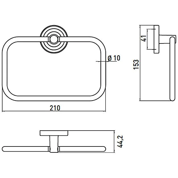Emco Polo Handtuchring beweglich 21 cm Bild 2