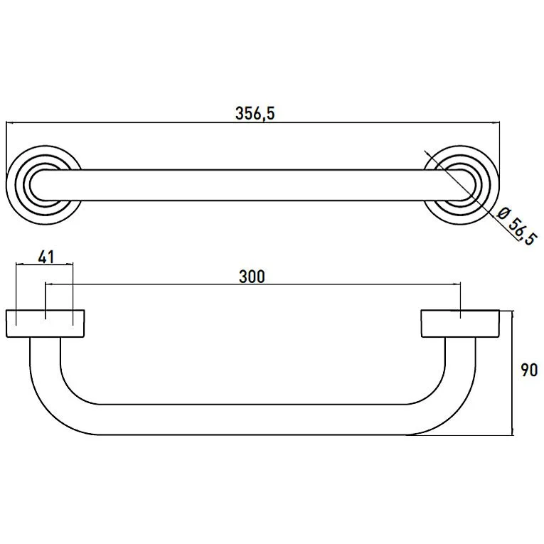 Emco Polo Wannengriff 30 cm Bild 2