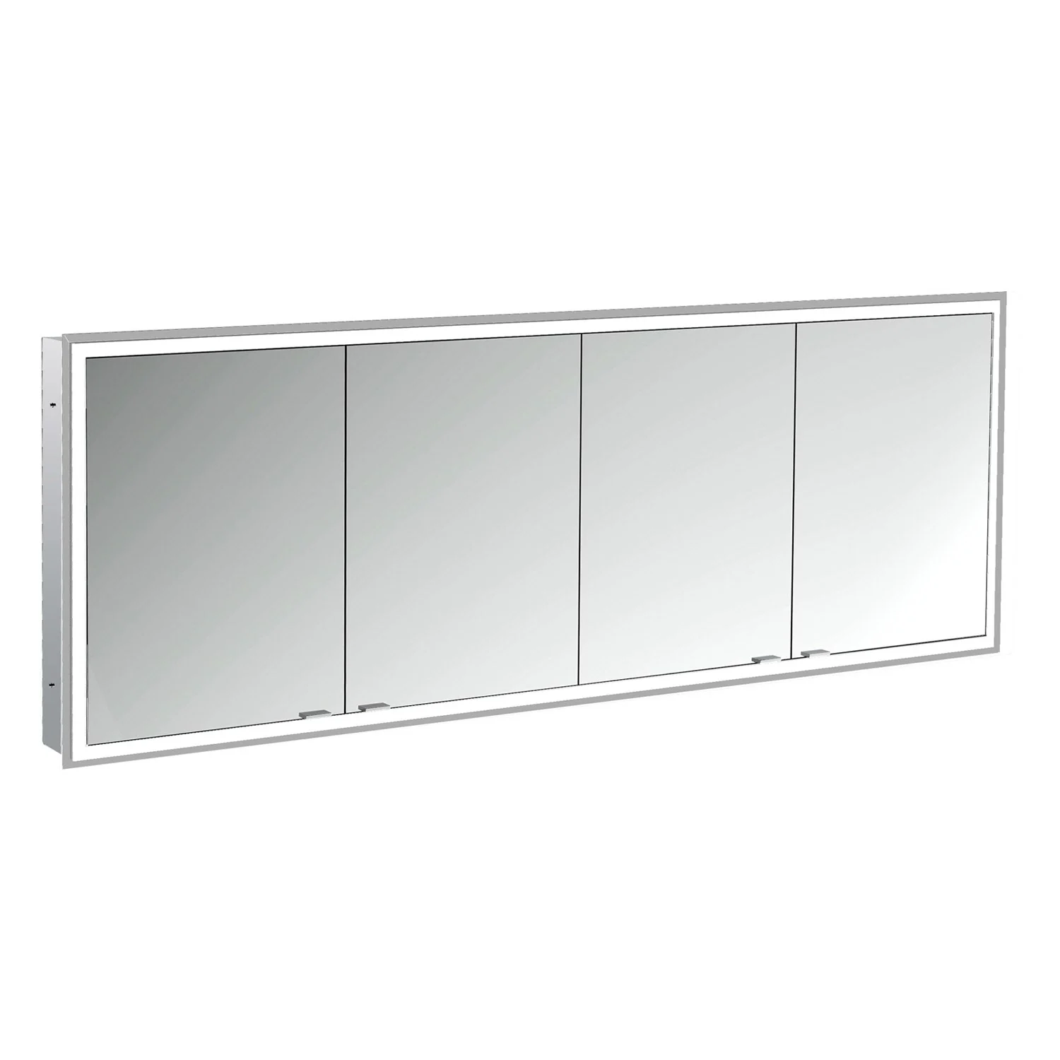 Emco prime Facelift LED-Lichtspiegelschrank 180 cm, 4 Türen, Unterputzmodell