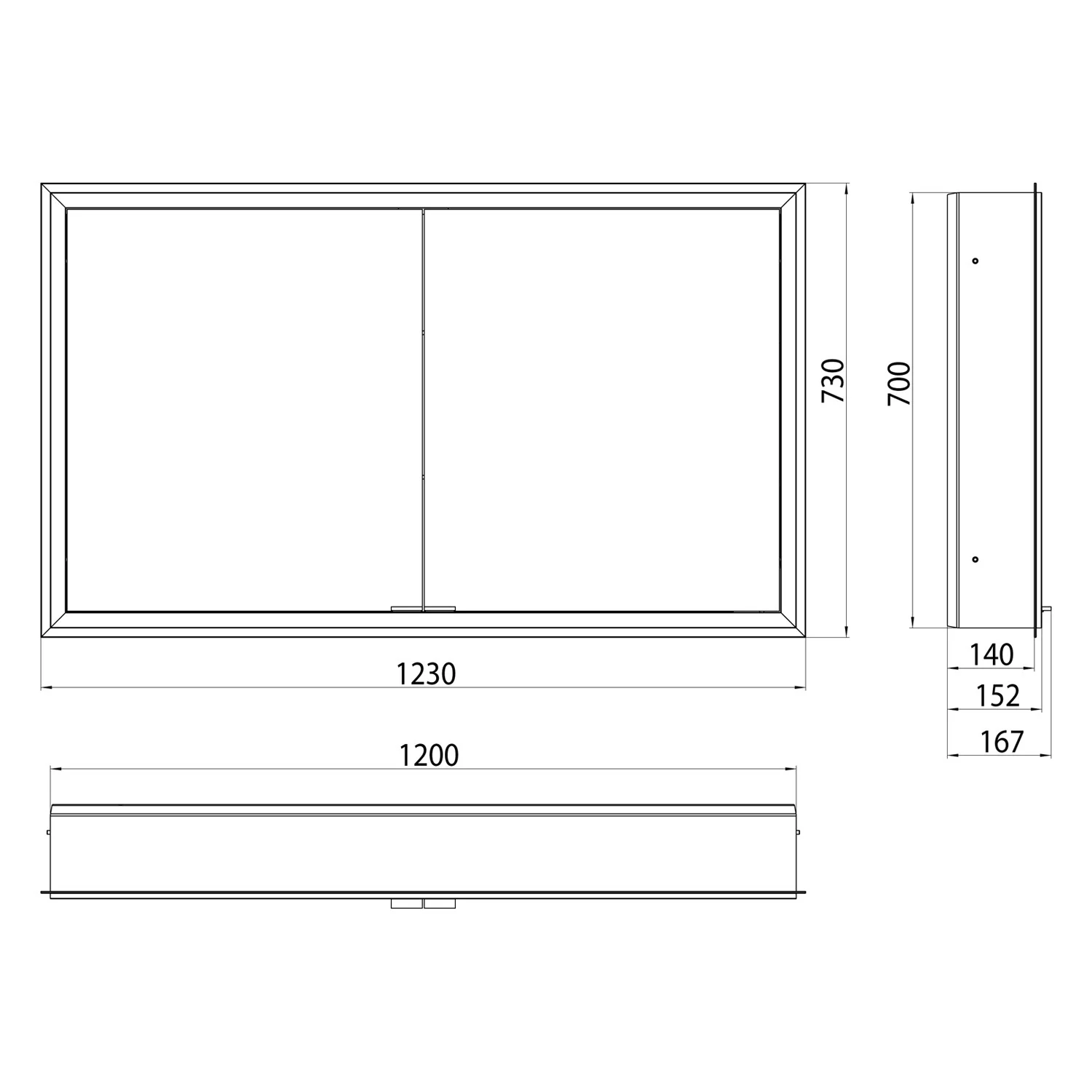 Emco prime Facelift LED-Lichtspiegelschrank 120 cm, 2 Türen, Unterputzmodell Bild 4