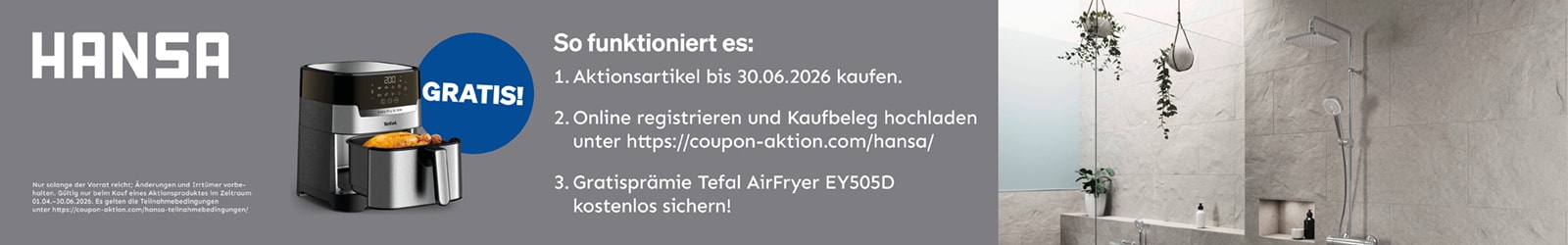 Hansa Airfryer Promotion