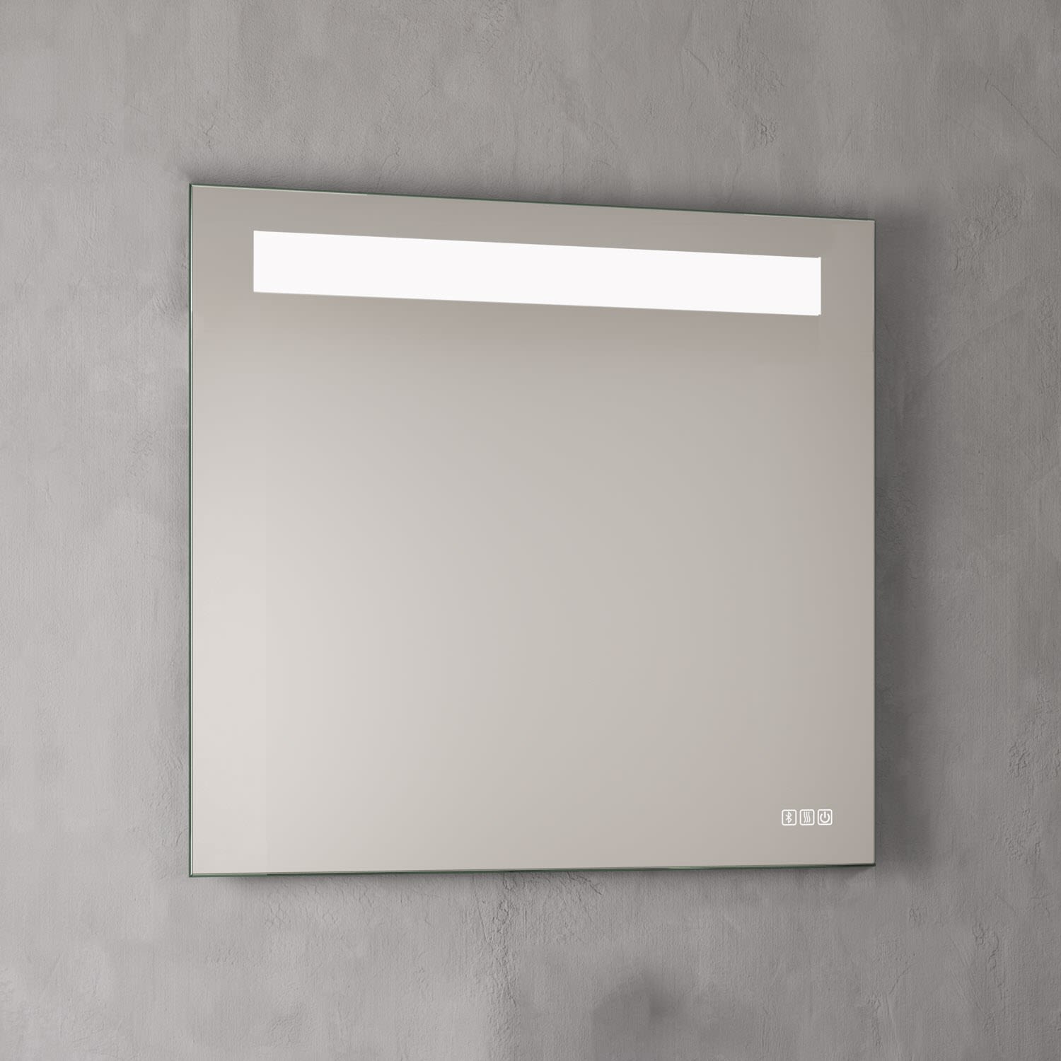 ALLUVION Aurora Soundwave Lichtspiegel B: 80 x H: 80 cm, mit LED-Beleuchtung und integrierten Lautsprechern