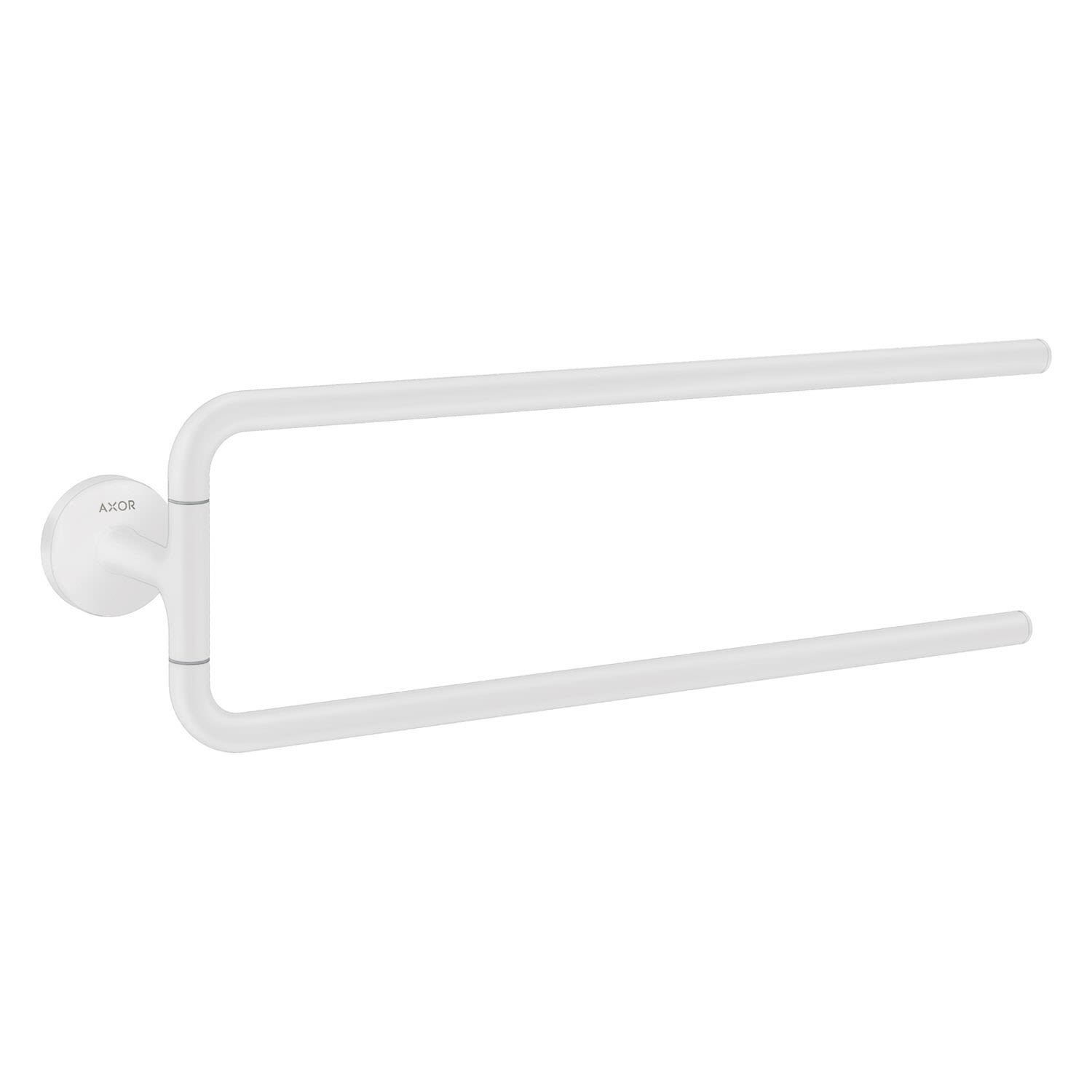 Hansgrohe Axor porte-serviettes 42822700 490mm, à deux bras, pivotante , montage mural, blanc mat