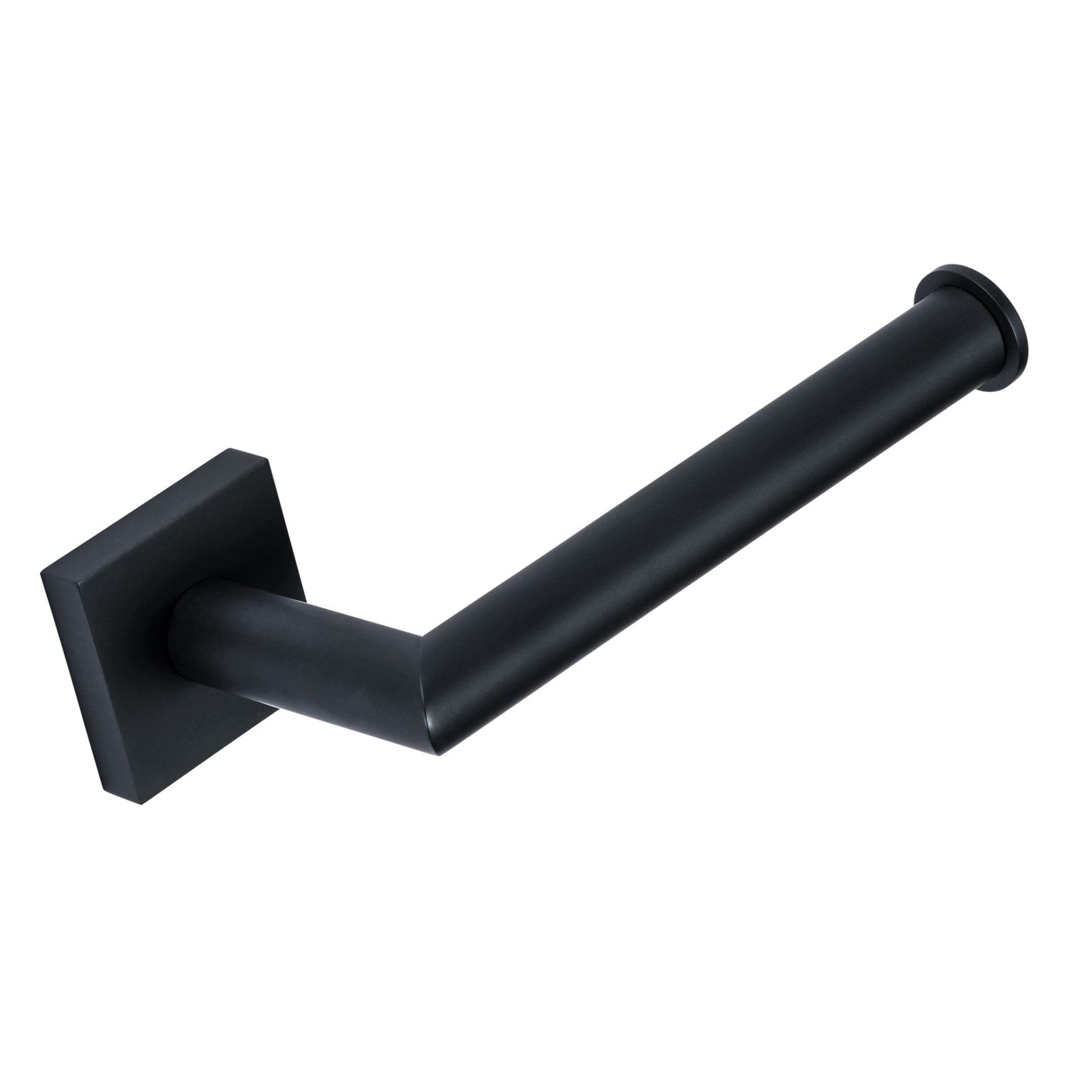 Bravat Quaruna mattschwarz WC-Papierhalter ohne Deckel, rechts, Accessoires, mattschwarz 754099