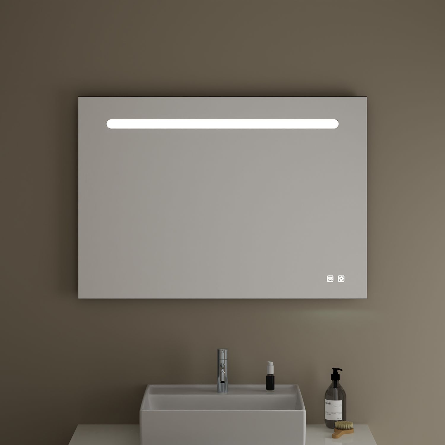 burgbad Eqio LED Illuminated Mirror Horizontal 100 cm