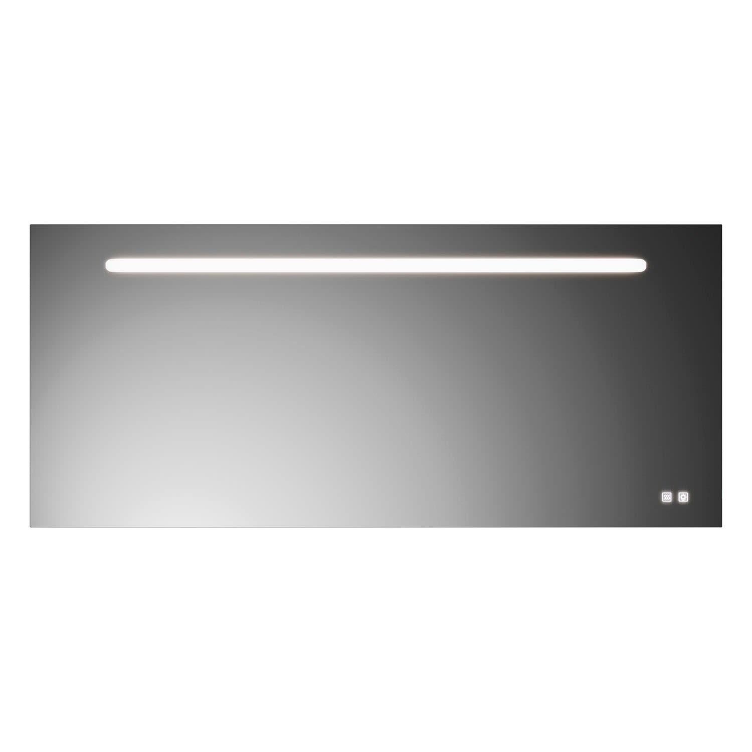 burgbad Lin20 Badspiegel 160 cm mit LED und Spiegelheizung, Spiegel, SIIX160PN529
