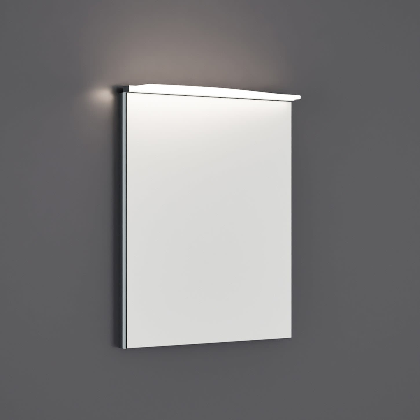 burgbad Sinea 3.0 Spiegel mit horizontaler LED-Beleuchtung 50 cm, Spiegel, alu-optik SHFE050LPN678