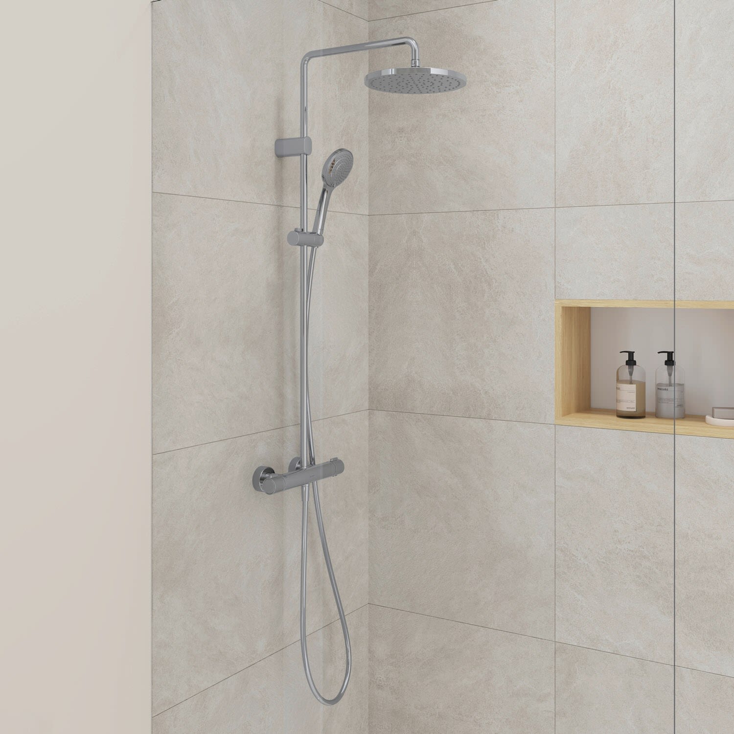 Duravit Shower System Duschsystem, Badarmaturen, chrom TH4282008010