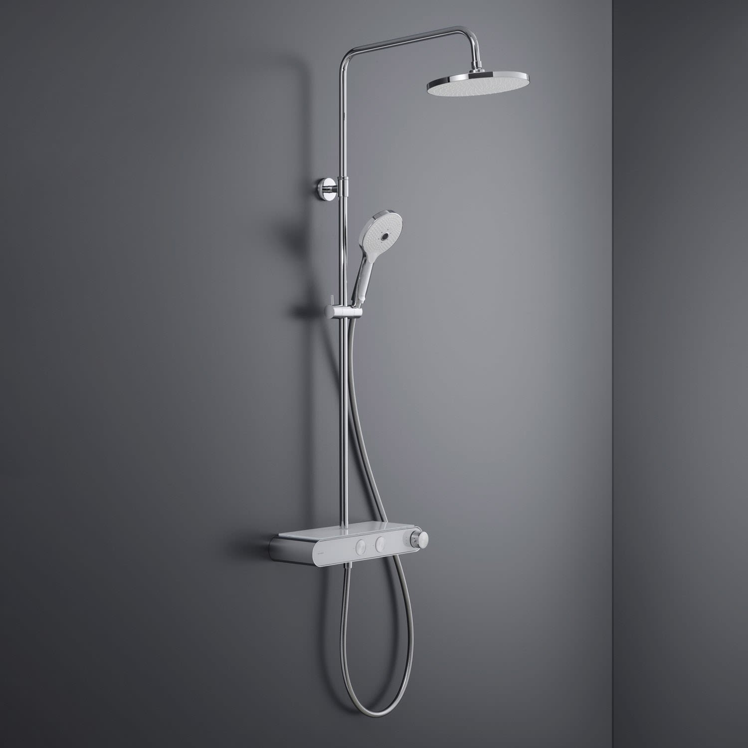 Duravit Shower System Duschsystem, Badarmaturen, chrom / weiß TH4380008005