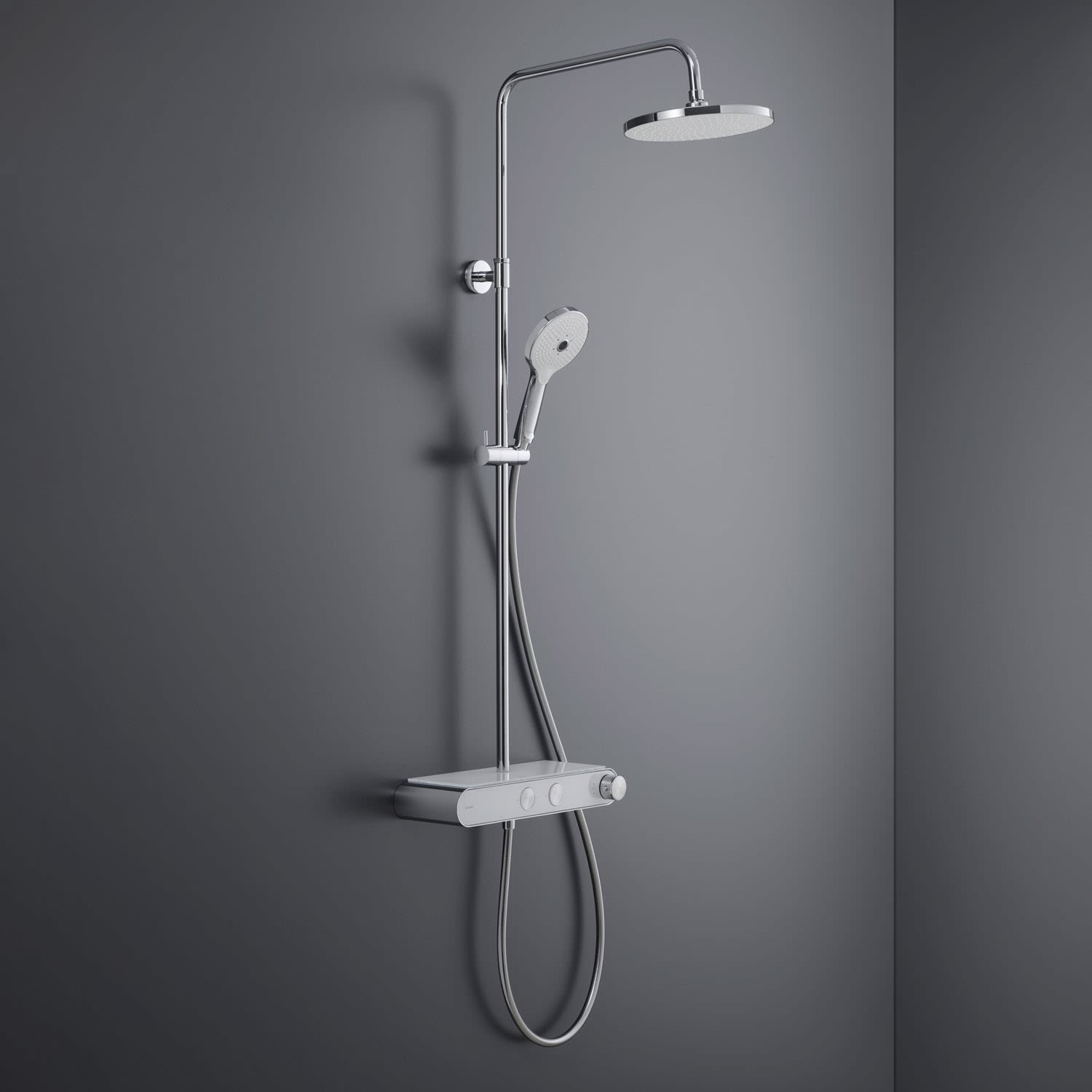 Duravit Shower System Duschsystem, Badarmaturen, chrom / weiß TH4382008005