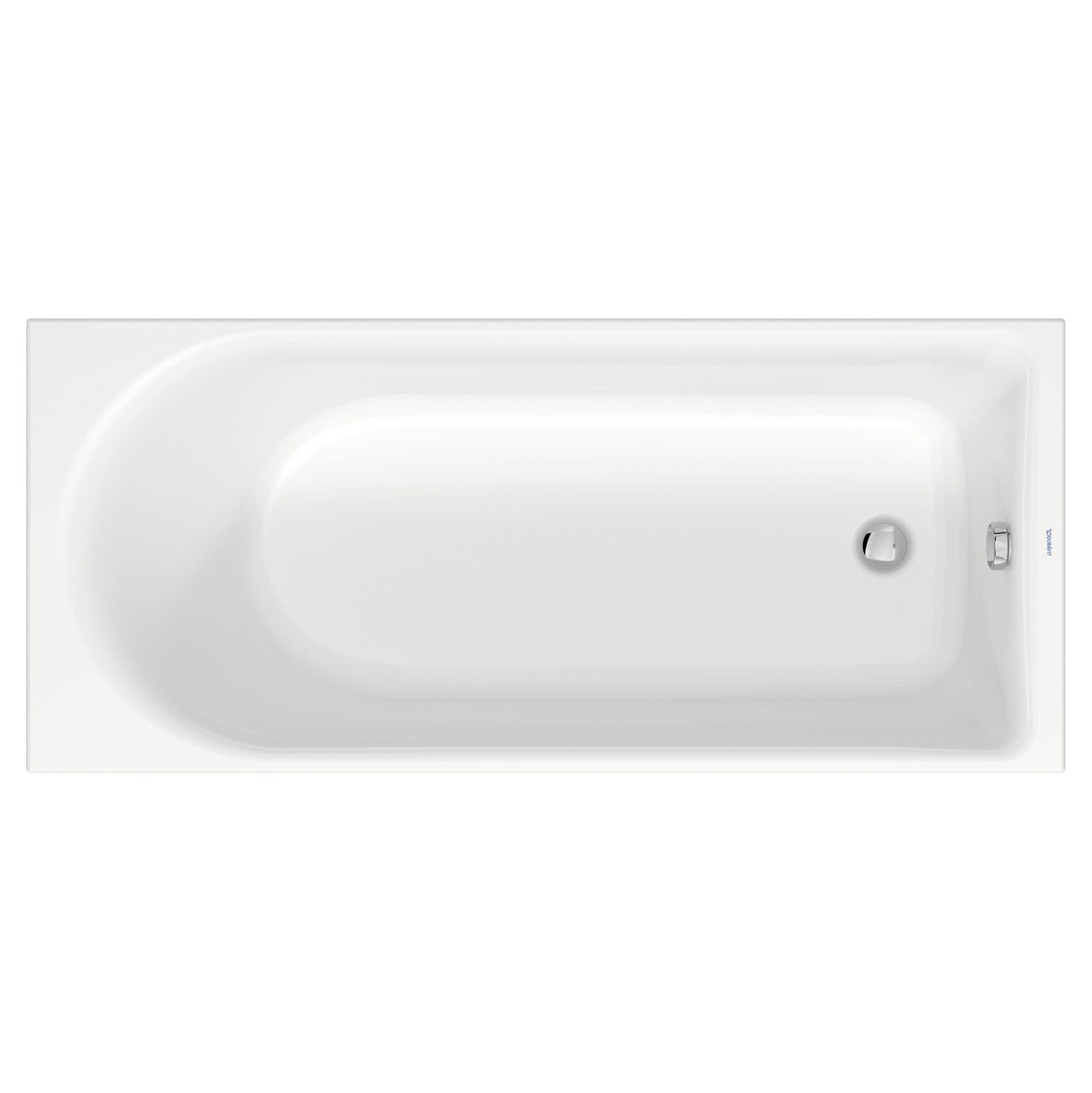 Duravit D-Neo Rechteck-Badewanne 160 x 70 cm, Einbauversion
