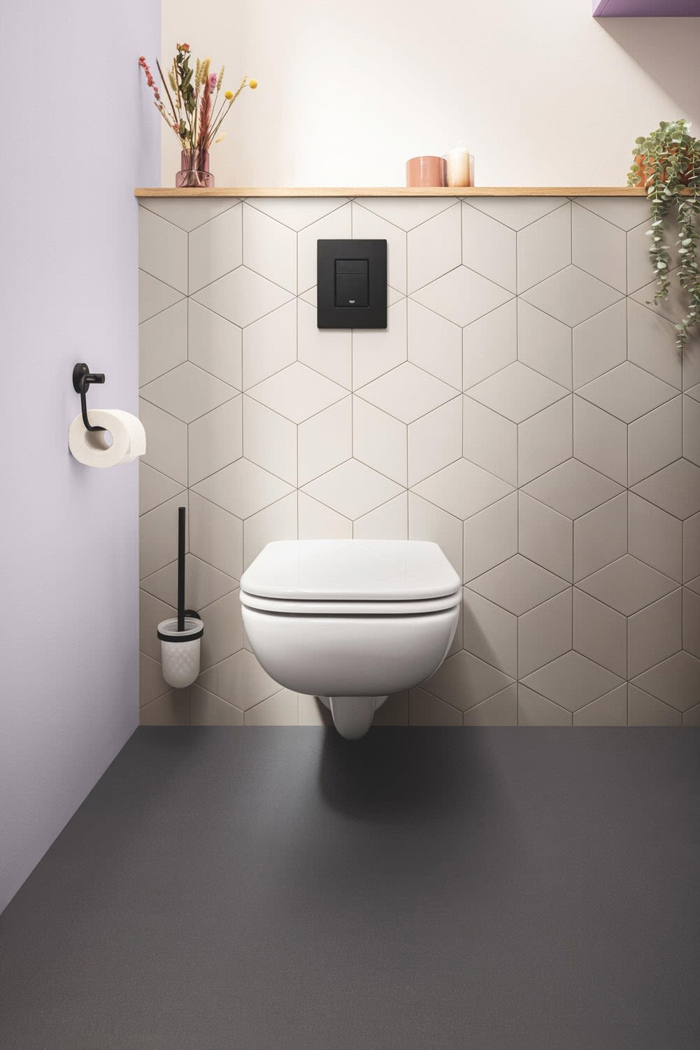 Grohe Start ensemble de brosses de toilettes 411852430 noir mat 3