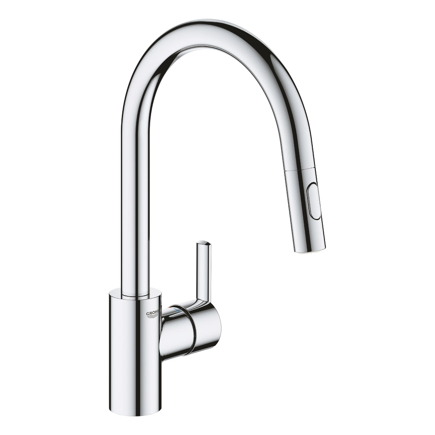 GROHE Feel Einhand-Spültischbatterie 1/2" hoher Auslauf, 2 Strahlarten 31486001, Küchenarmaturen, chrom