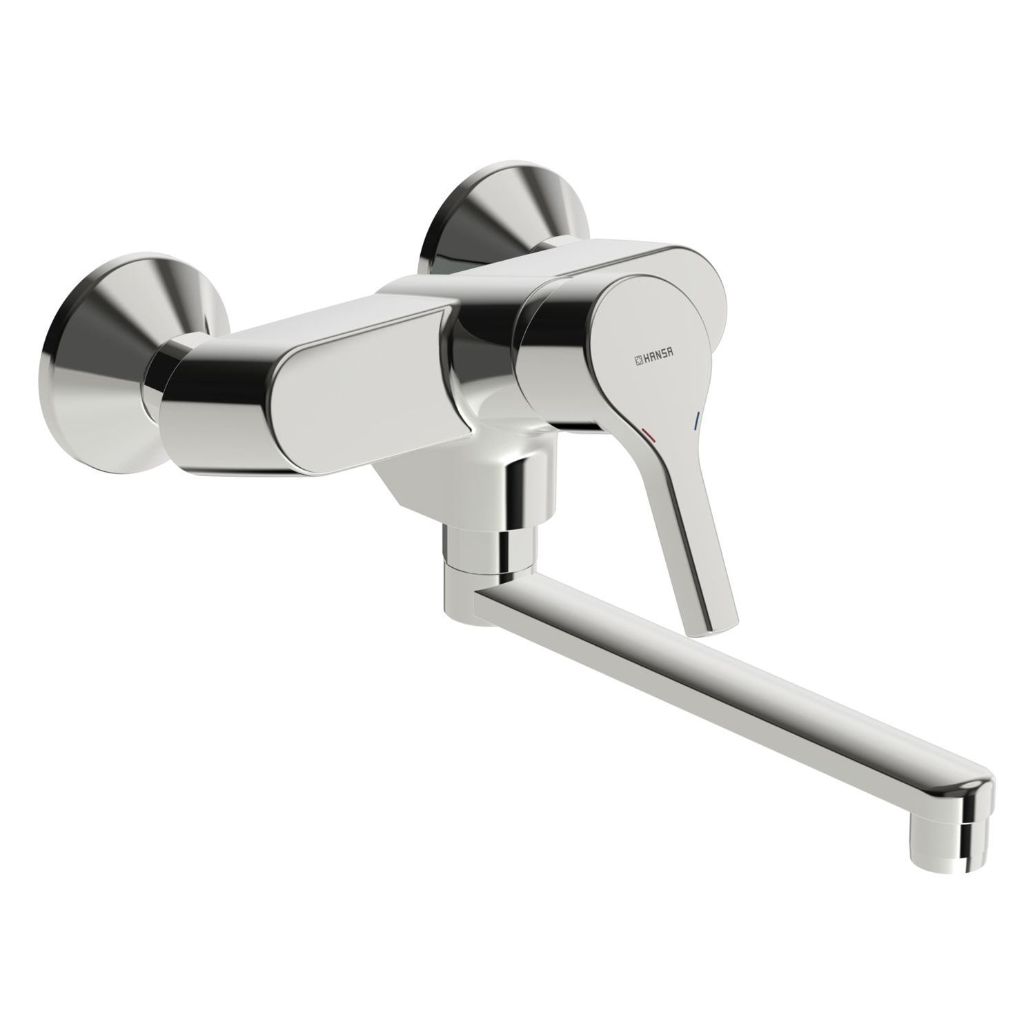 Hansa Paleno 56512103 Wall-Mounted Kitchen Faucet Chrome 284mm Projection 3