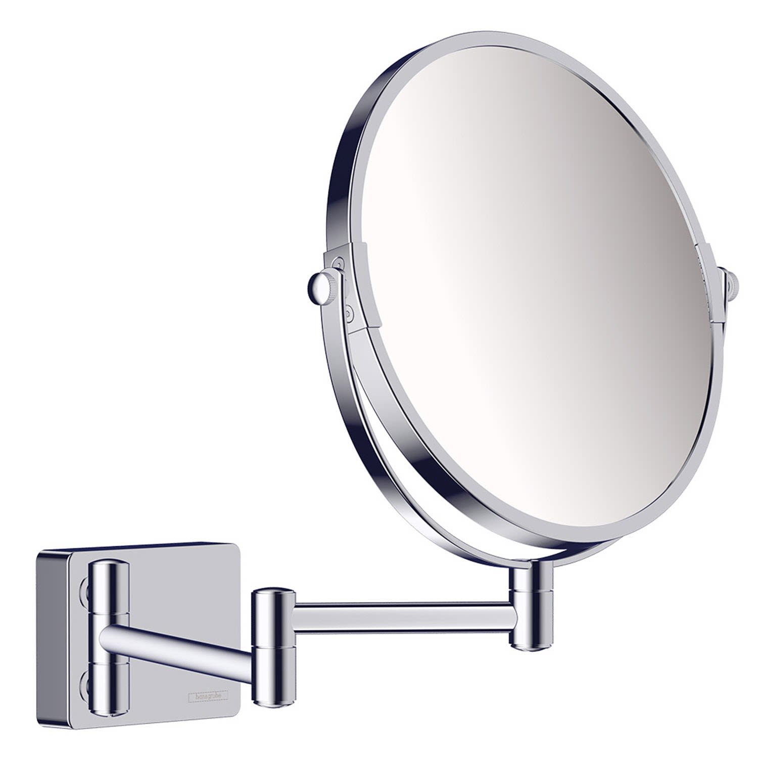 Miroir de rasage Hansgrohe AddStoris 41791000, grossissement 1x et 3x, fixation murale, chromé 2
