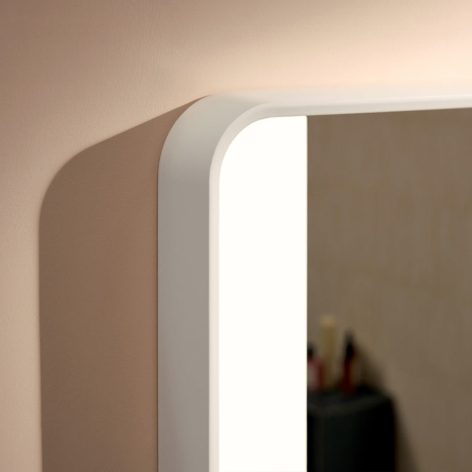 Hansgrohe Xarita Lite Q miroir 54964670 avec éclairage latéral LED, noir mat, L 1000 x H 700 x P 30 mm, 14 W 5