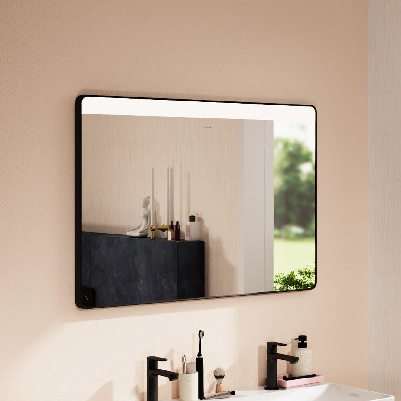 Hansgrohe Xarita Lite Q Mirror with Horizontal LED Lighting 1000/30 IR Sensor