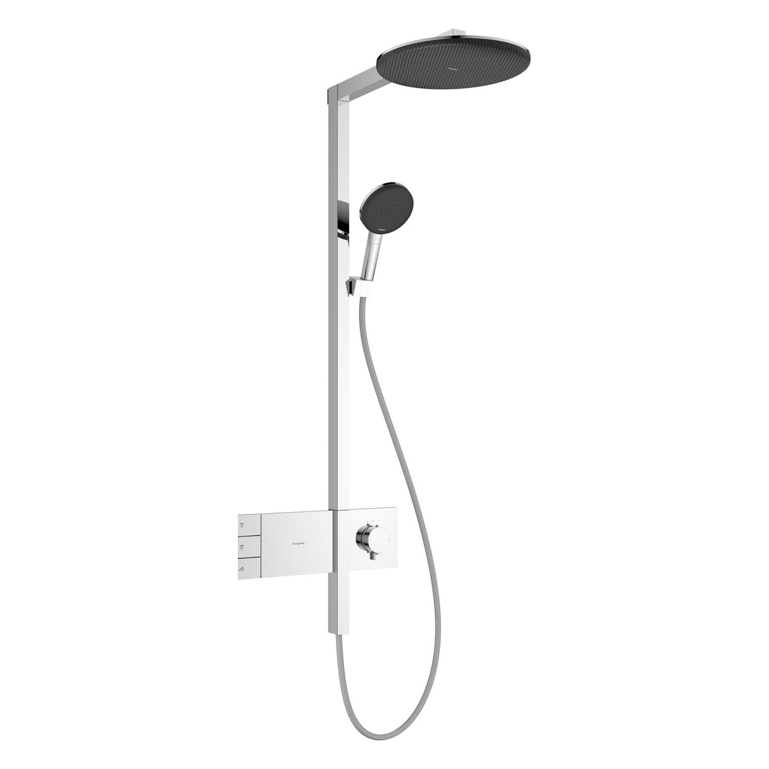 hansgrohe Raindance Alive S Duschsystem 300 rund, 2 Strahlarten, mit ShowerSelect Comfort, Badarmaturen, chrom 24595000