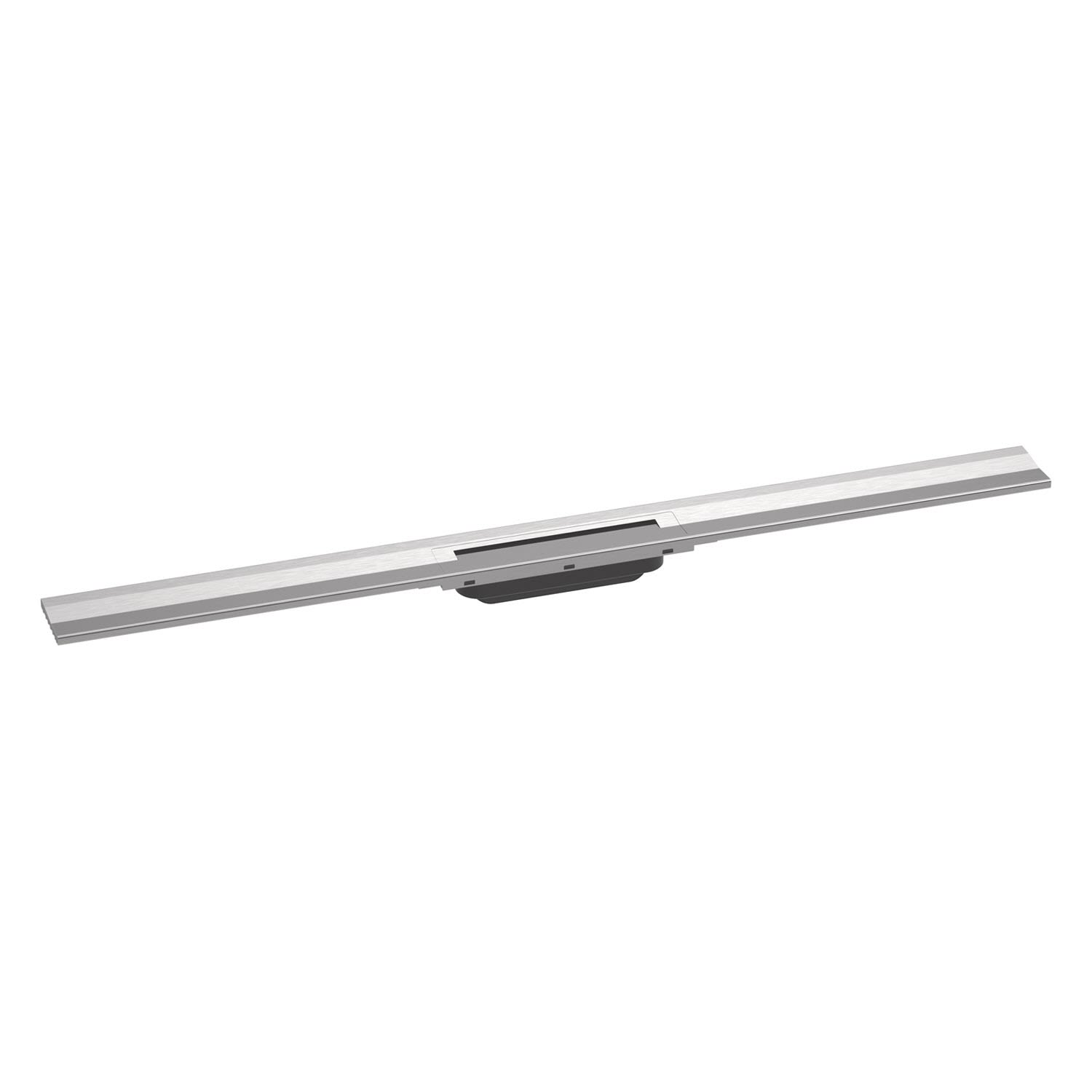 hansgrohe RainDrain Flex Fertigset Duschrinne 100 cm, kürzbar zur Wandmontage, Duschabläufe, edelstahl gebürstet 56053800