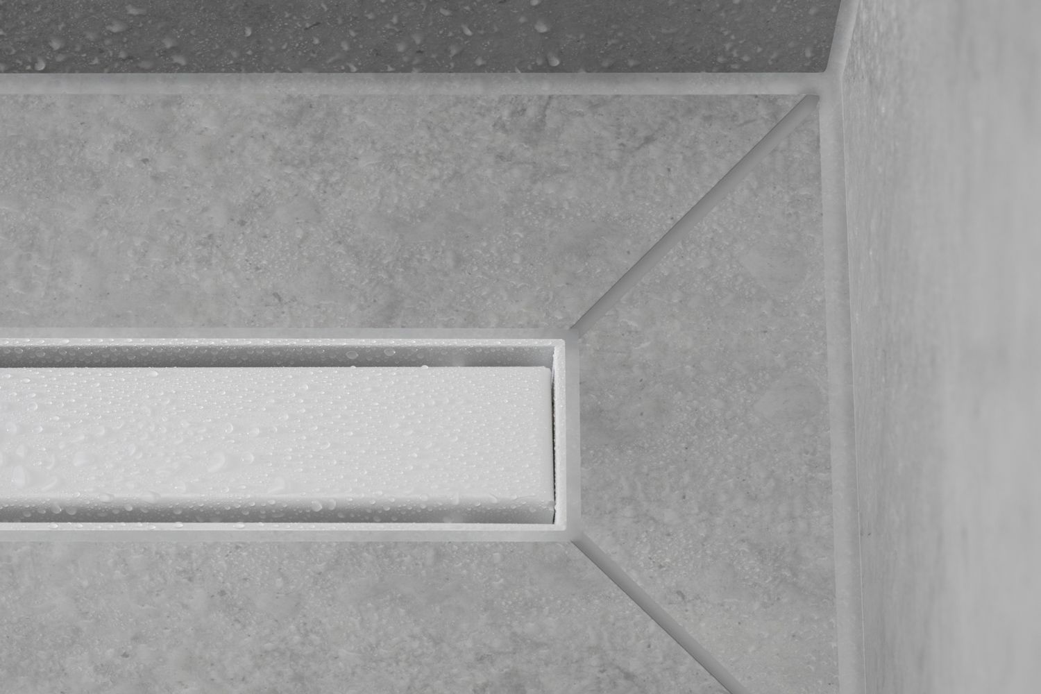 Hansgrohe RainDrain Match caniveau de douche 56040700 90cm, set de finition, avec cadre réglable en hauteur, blanc mat 4