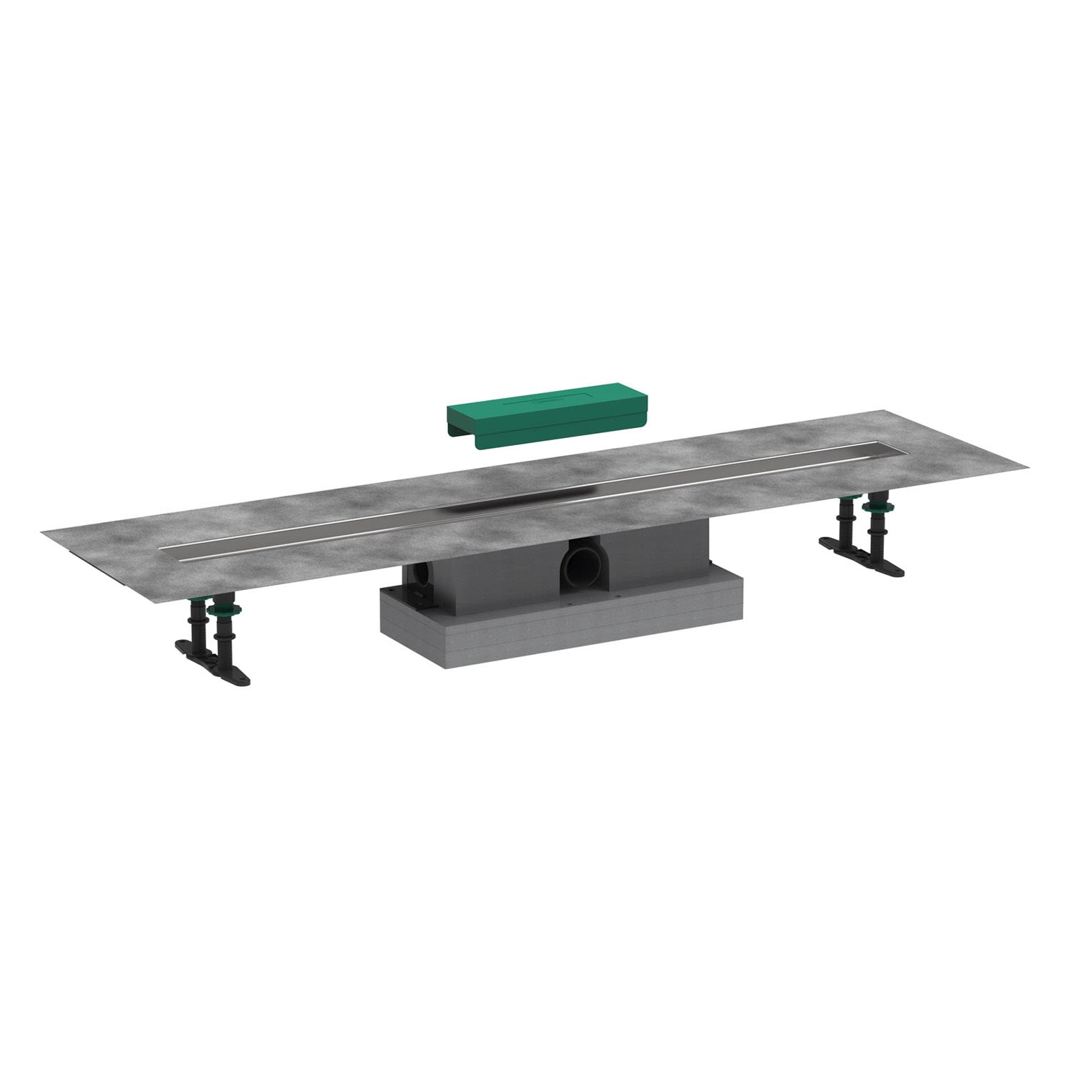 hansgrohe uBox univ. Komplettset 100 cm, Standardinstal. f. Duschrin. Sets 56026180, Duschabläufe,