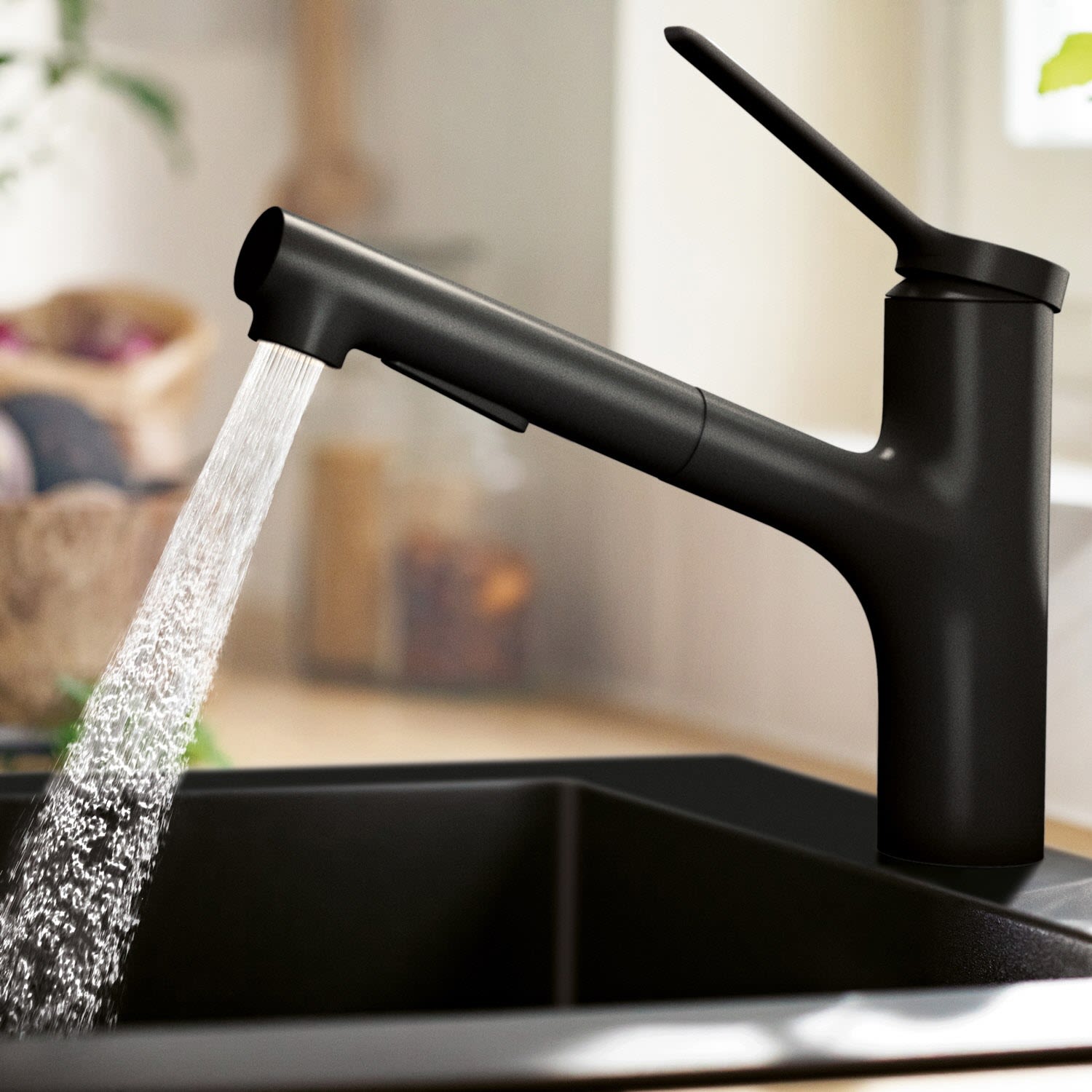 Hansgrohe Zesis M33 Einhebel-Küchenarmatur 150 mit Ausziehbrause, 2 Strahlarten 3