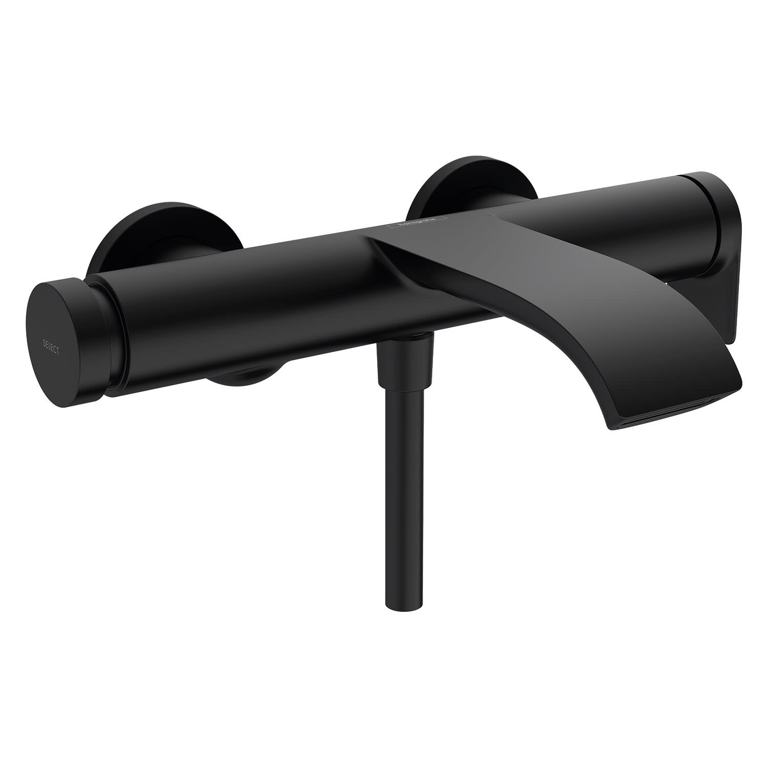 hansgrohe Vivenis Einhebel-Wannenarmatur Aufputz 75420000, Badarmaturen, mattschwarz 75420670