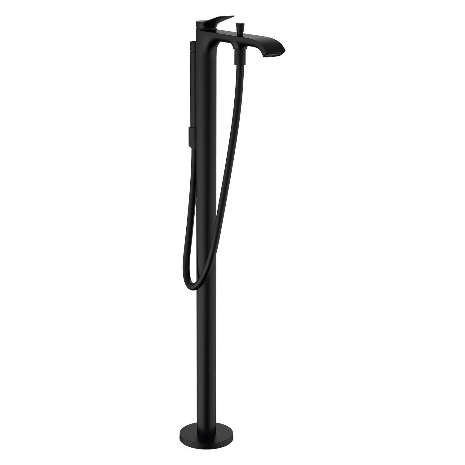 hansgrohe Vivenis Einhebel-Wannenarmatur bodenstehend 75445000, Badarmaturen, mattschwarz 75445670