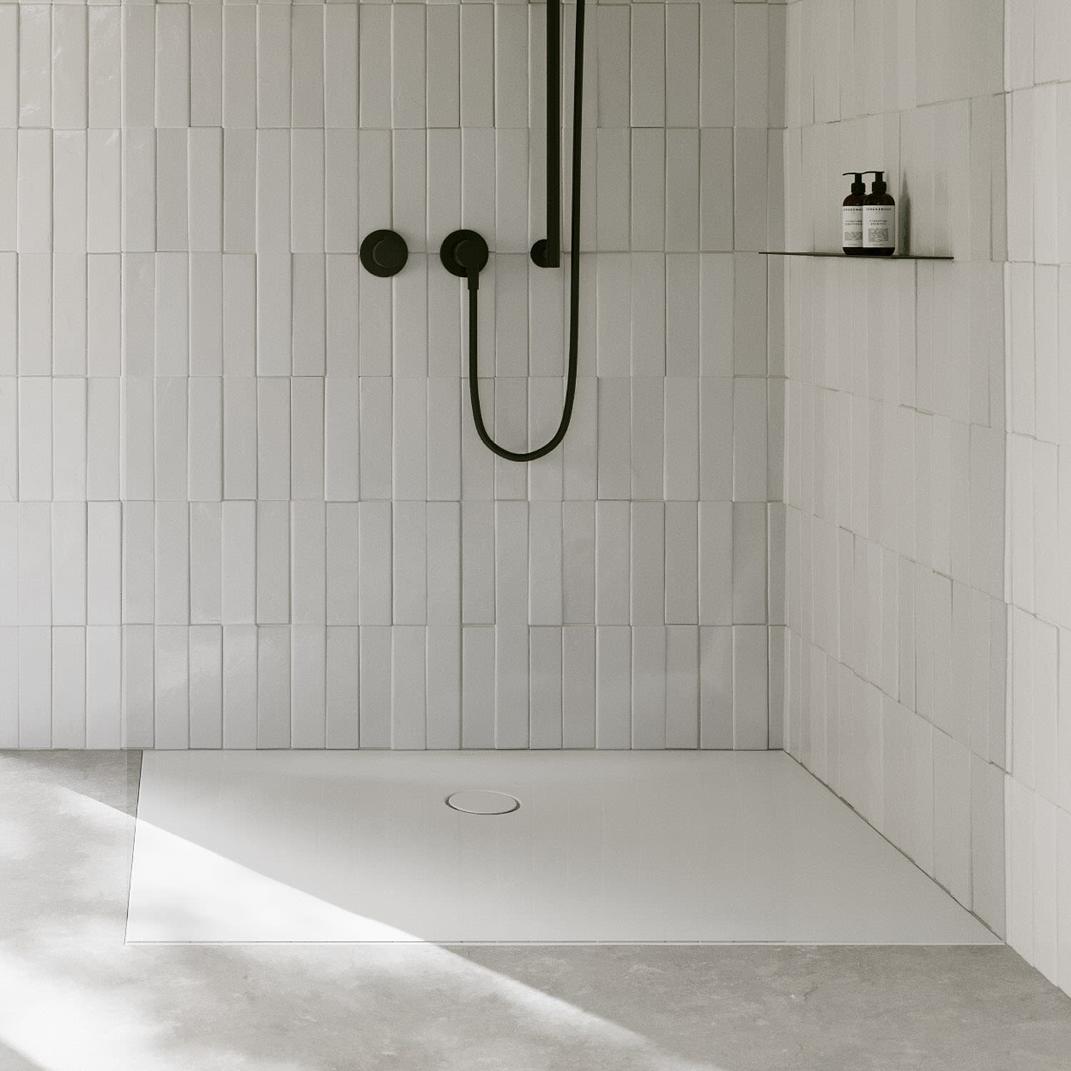 Bette BetteFloor Side Duschfläche 160 x 90 cm mit BetteAntirutsch Sense, Duschwannen, weiß 3390-000AS