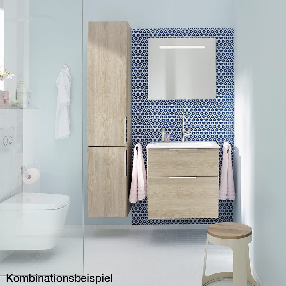burgbad Eqio Badspiegel mit LED Beleuchtung in Chromoptik, 90 x 60 cm 2