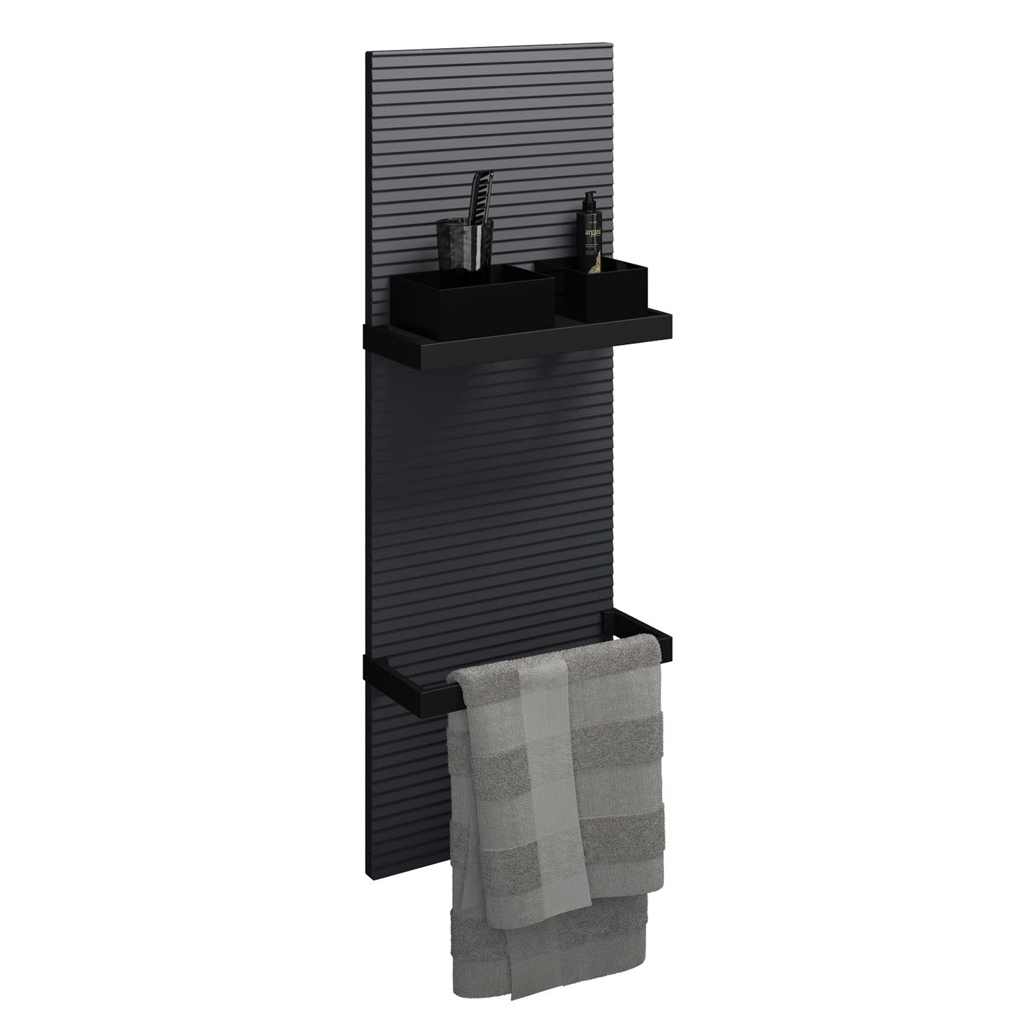 burgbad Fiumo Wandpaneel 35 x 100 cm WAAT035-F3956, Badmöbel, graphit softmatt WAAT035F3958