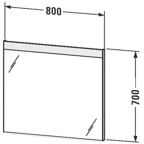 Duravit Licht & Spiegel Badspiegel ""Good"" mit LED-Lichtfeld in 80 x 70 cm" 4