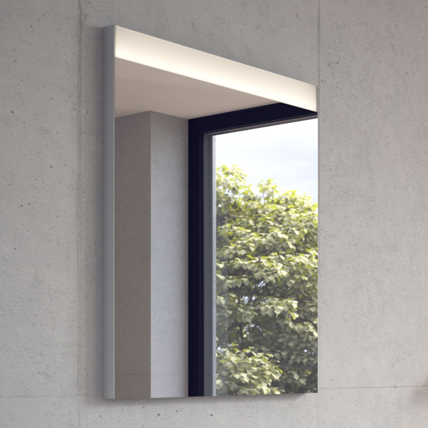 Duravit Licht & Spiegel Badspiegel ""Good"" mit LED-Lichtfeld in 80 x 70 cm"