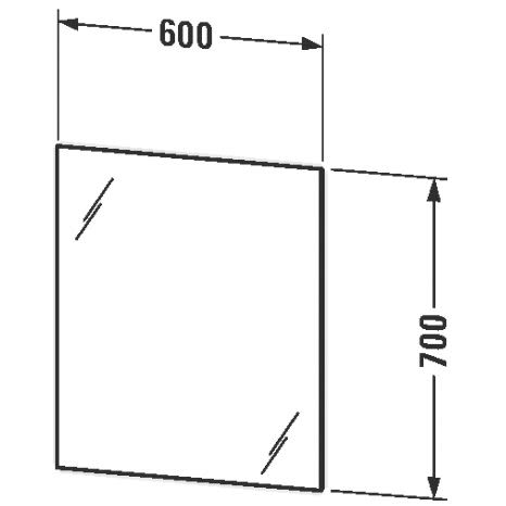 Duravit Good Badezimmerspiegel 60x70cm 4
