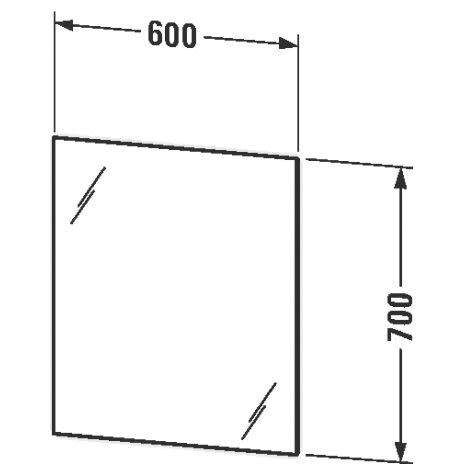 Duravit Licht & Spiegel Badspiegel ""Better"" 60 x 70 cm, mit LED-Indirektlicht" 4