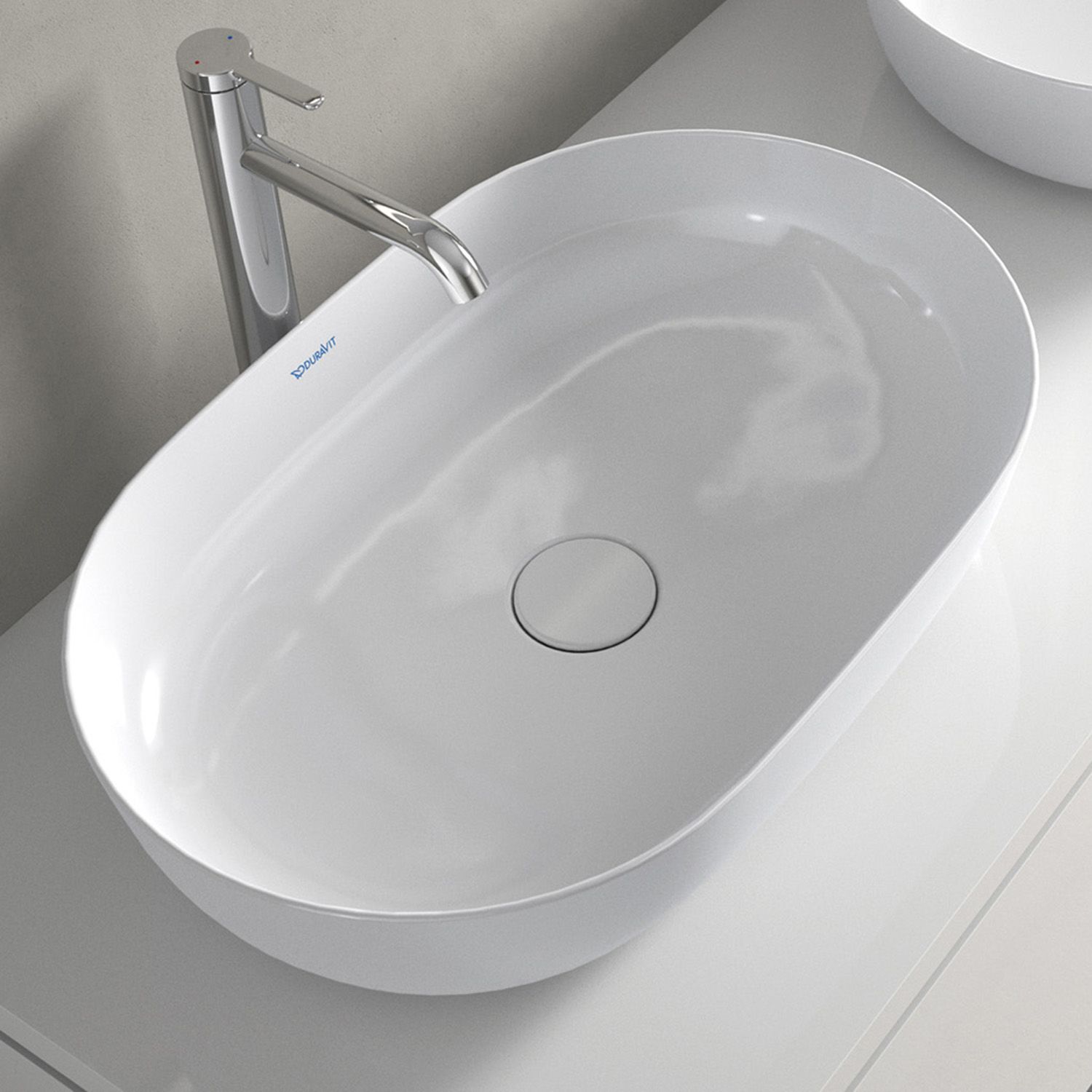 Duravit Luv Aufsatzbecken ohne Hahnlochbank 60 x 40 cm 0379600000, Badkeramik, weiß/weiß