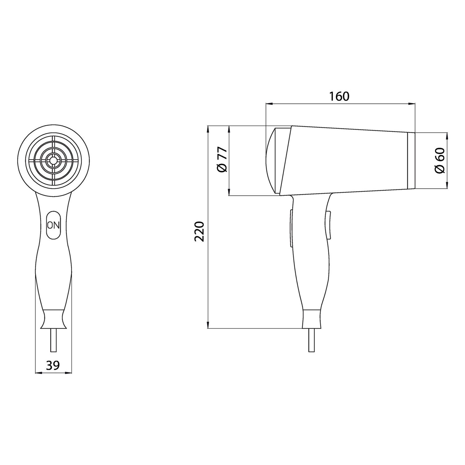 Emco System 2 355921201 Sèche-cheveux 3