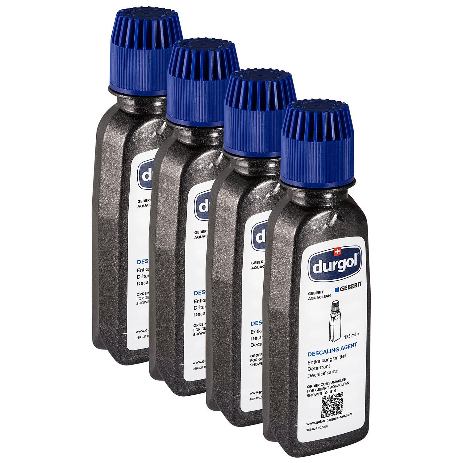 Détartrant Geberit AquaClean 147047001, 4 pièces, flacon de 125 ml